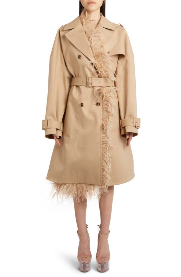 Valentino Garavani Beige Cotton Trench Coat