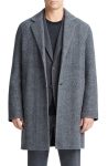 Vince Herringbone Classic Wool Blend Coat