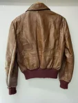 Vintage 70s A 2 Leater Three Star Zip Leather Jacket