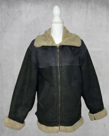Vintage B-3 Type Black Flight Jacket
