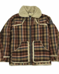 Vintage Diesel Shearling Pattern B-3 Military Jacket