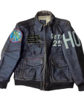 Vintage Rare Avirex A-2 Brown Military Leather Jacket