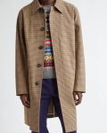 Wales Bonner Beige - Check Tenor Check Topcoat