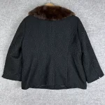 Women’s B-2 Paul Costelloe Black Label Fur Lined Jacket
