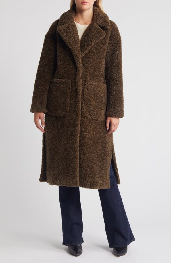 Women's Moss Faux Shearling Teddy Coat