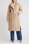 Women's Oatmeal Faux Shearling Teddy Coat
