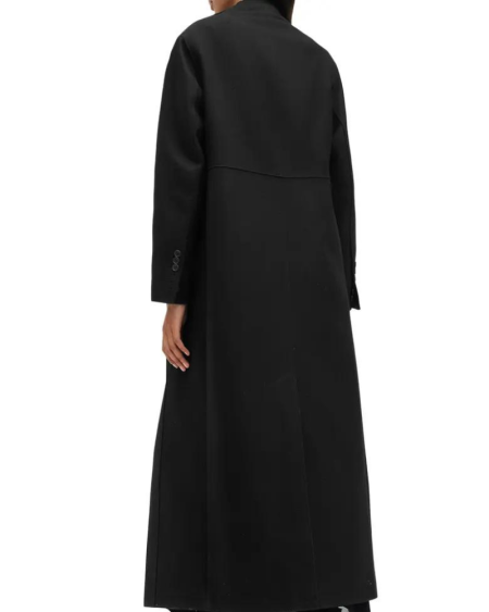 All Saints Blaize Longline Wool Blend Coat.