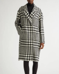Dolce & Gabbana Houndstooth Double Breasted Coat