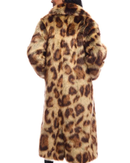 Donna Salyers Fabulous Furs Feline Fine Faux Fur Coat.