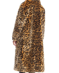 Donna Salyers Fabulous Furs Roam Free Leopard Print Faux Fur Coat