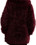 Free People Sophie Faux Fur Vineyard Grape Peacoat