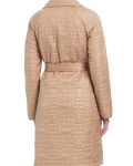 Kate Spade New York Camel Belted Quilted Coat