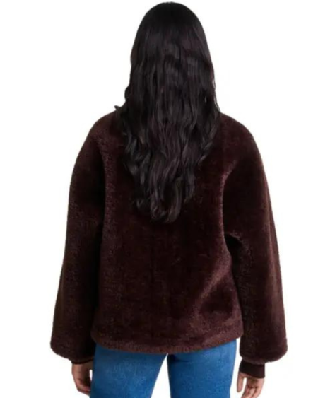 Maje Short Faux Fur Coat.