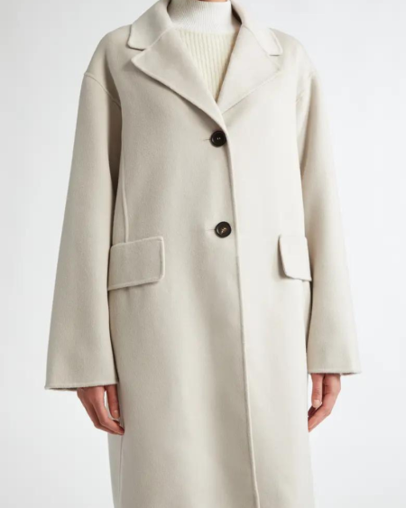 Max Mara Double Face Sand Wool Coat