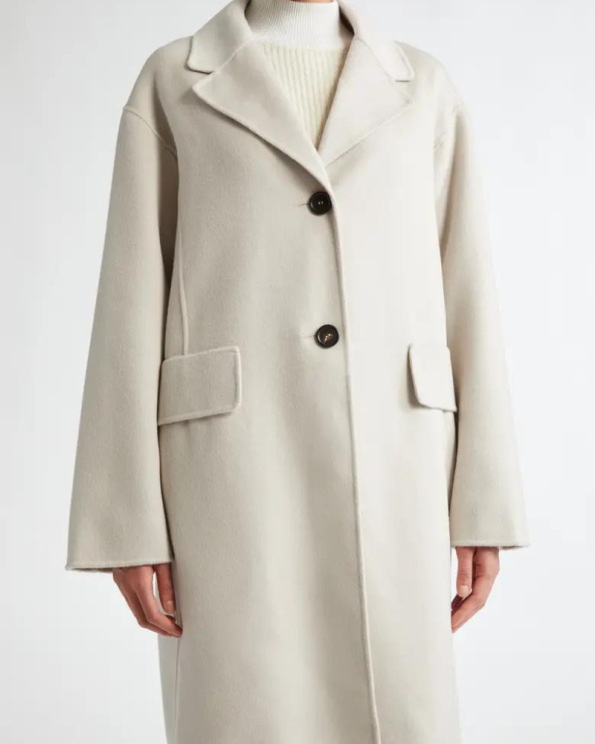 Max Mara Double Face Sand Wool Coat