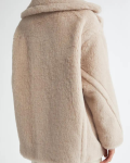 Max Mara Sand Olga Teddy Short Coat