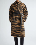 Max Mara Vidim Tiger Jacquard Wool & Alpaca Jacquard Coat