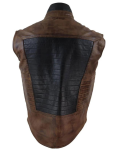 Men’s Real Leather Waistcoat Gilet Japanese Vest
