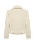 Nocturne Shoulder Pad Short Ivory Coat