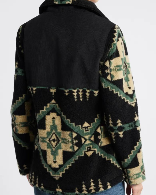 Pendleton Four Corners Hunter Madrona Mixed Media Coat.