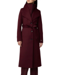 Soia & Kyo Ilana Merlot Wool Blend Coat