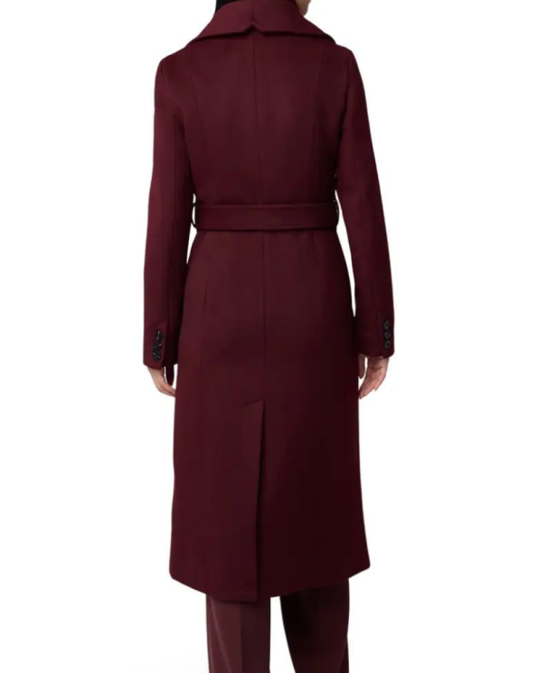 Soia & Kyo Ilana Merlot Wool Blend Coat.