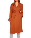 Susana Monaco Signature Stretch Umber Trench Coat
