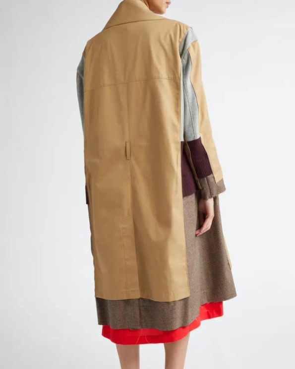 Undercover Spliced Mixed Medi Coat