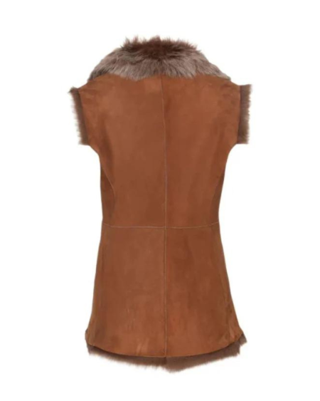 Women Shearling Vest.