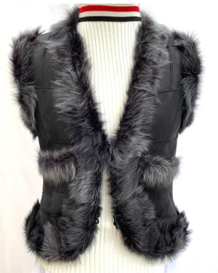 Women's Luxurious Shearling Leather Vest