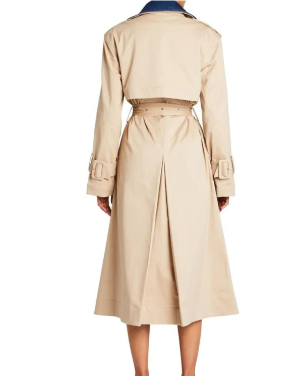 York Convertible Oxford Cotton Trench Coat.