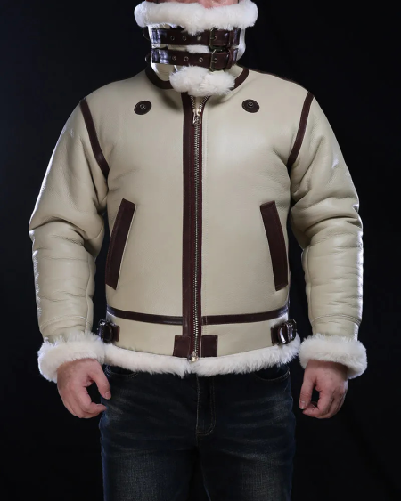 B-3 Genuine Australian Sheepskin Leather Jacket