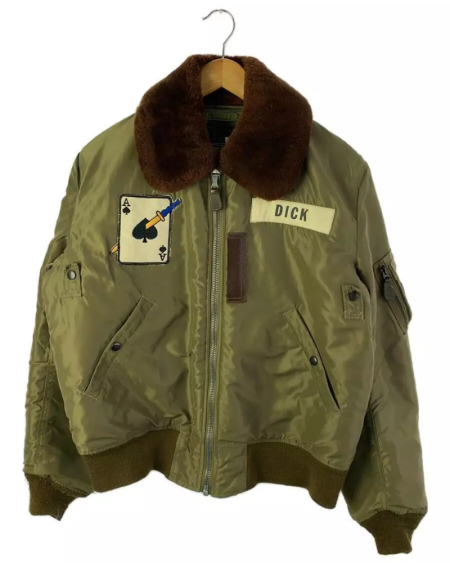 Buzz Rickson's B-15 Khaki Nylon Flight Jacket