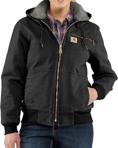 Carhartt Weathered Duck Wildwood Black Jacket