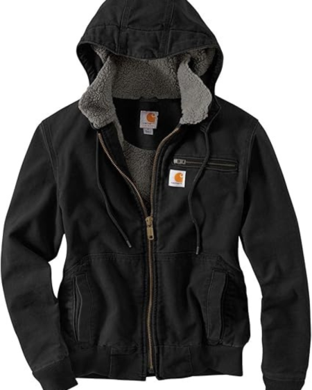 Carhartt Women's Weathered Duck Wildwood Black Jacket