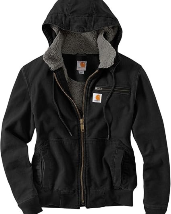 Carhartt Women's Weathered Duck Wildwood Black Jacket