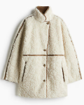 Fluffy Light Beige Fur Coat