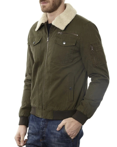 Maverick Olive Green Aviator Flight Jacket