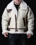 Men’s B-3 Genuine Australian Sheepskin Leather Jacket