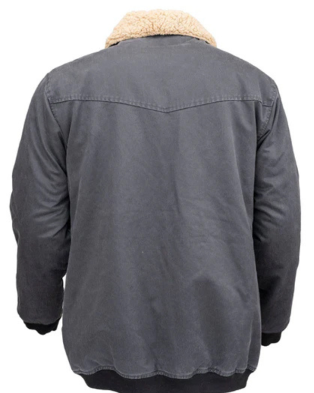 Men’s Ezra Iron Grey Flight Aviator Jacket