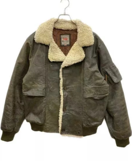 Millesimse G-1 Brown Leather Flight Bomber Jacket