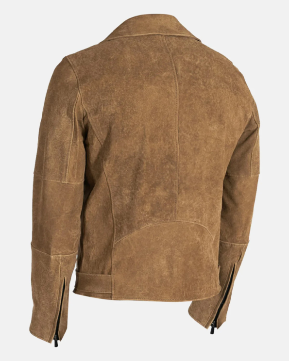 Mototrcycle Perfecto Brown Suede Leather Jacket