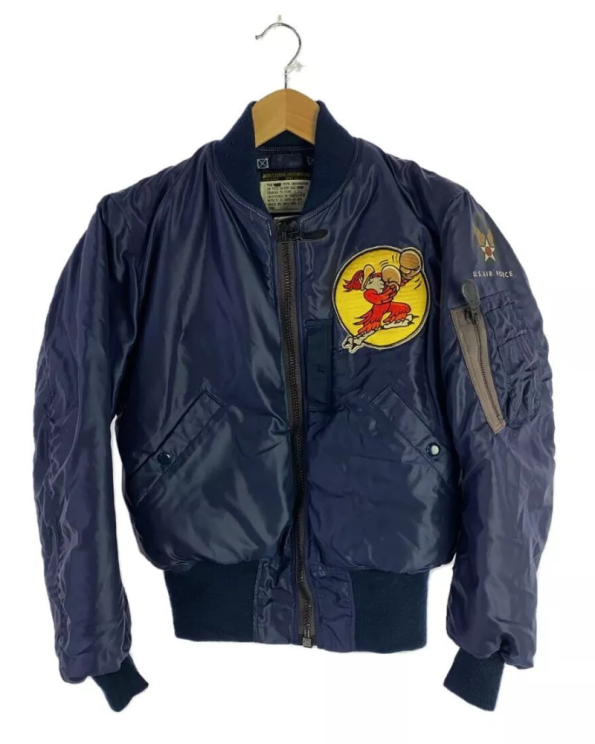 Real Mccoy's Military B-15 Navy Blue Nylon Flight Jacket
