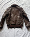 Top Gun Avirex G-1 Vintage Brown Leather Flight Jacket