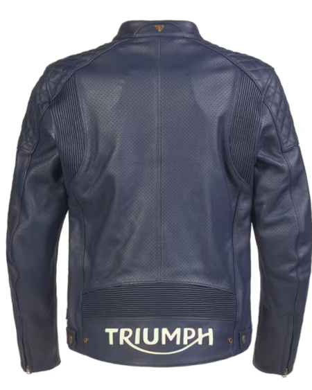 Triumph Blue Motorcycle Braddan Air Race Jacket