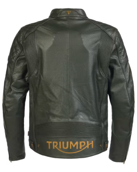 Triumph Racing Green Motorcycle Braddan Air Race Jacket