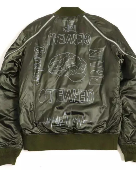 Undercover Ma-1 Olive Green Bomber Flight Jacket.