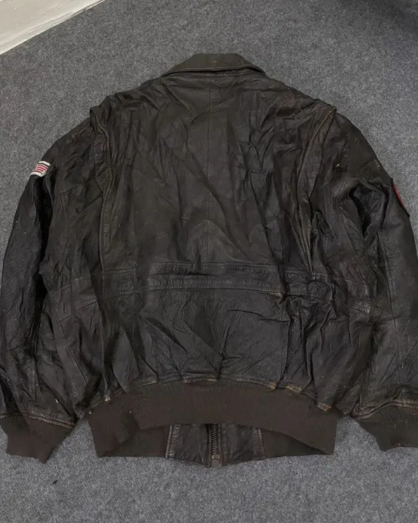 1994 Top Gun G-1 Brown Leather Jacket