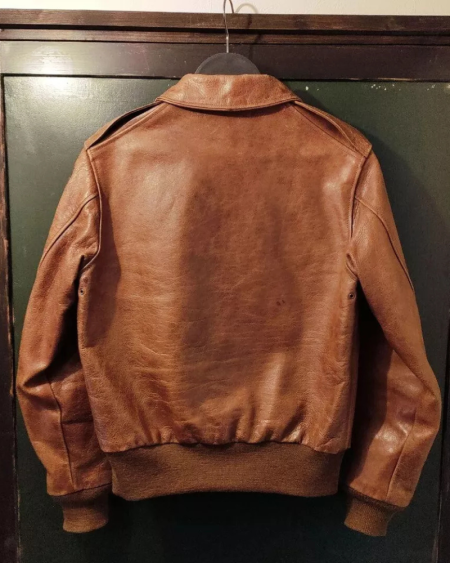 A-2 Real McCOY'S Riders Brown Leather Jacket