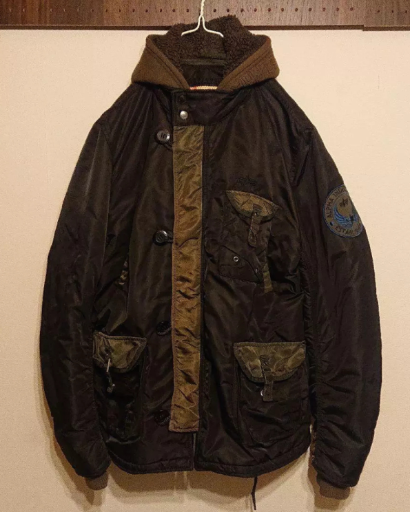Alpha Industries Ma-1 Brown Hooded Jacket